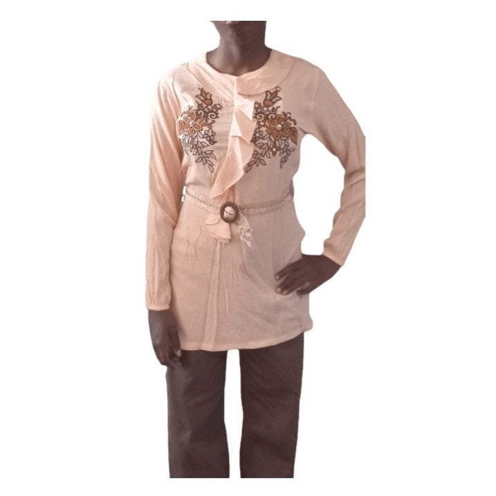 Girls Floral Long Sleeve Top