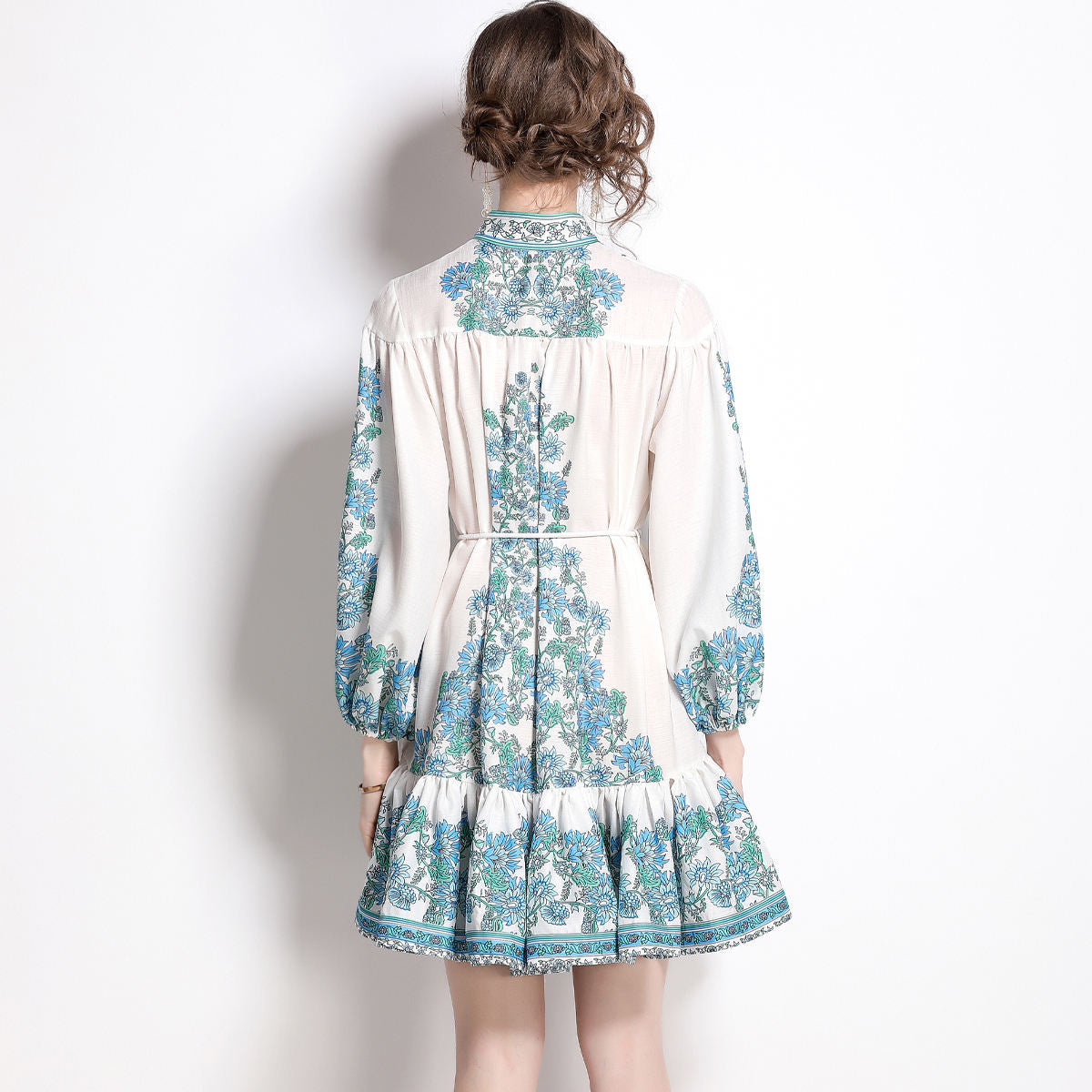 Zahzah Floral Longsleeve Casual Dress