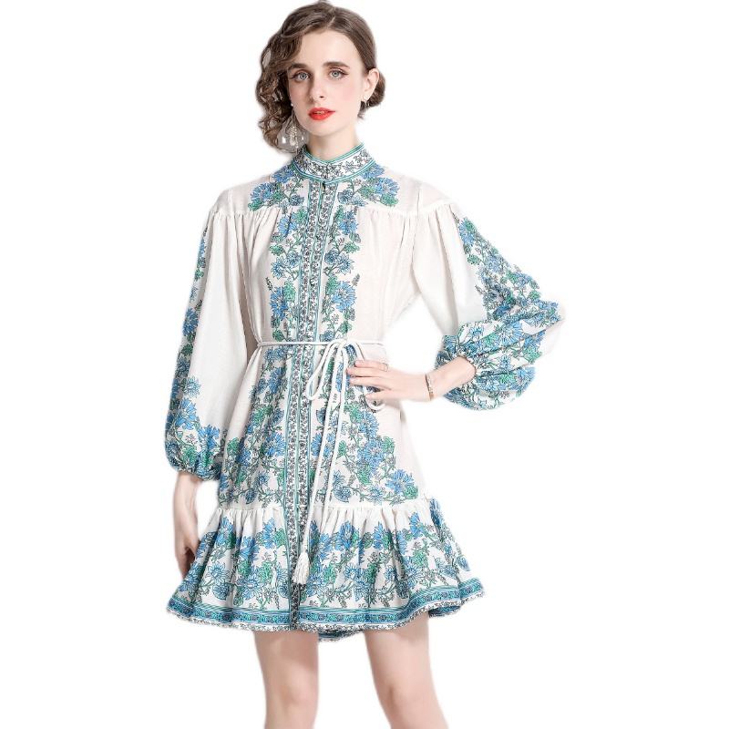 Zahzah Floral Longsleeve Casual Dress