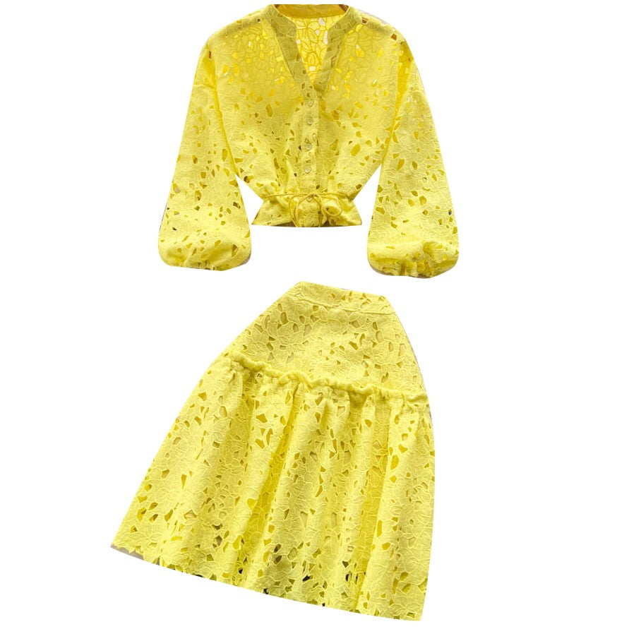 Julie Chic Shirt and Skirt Set