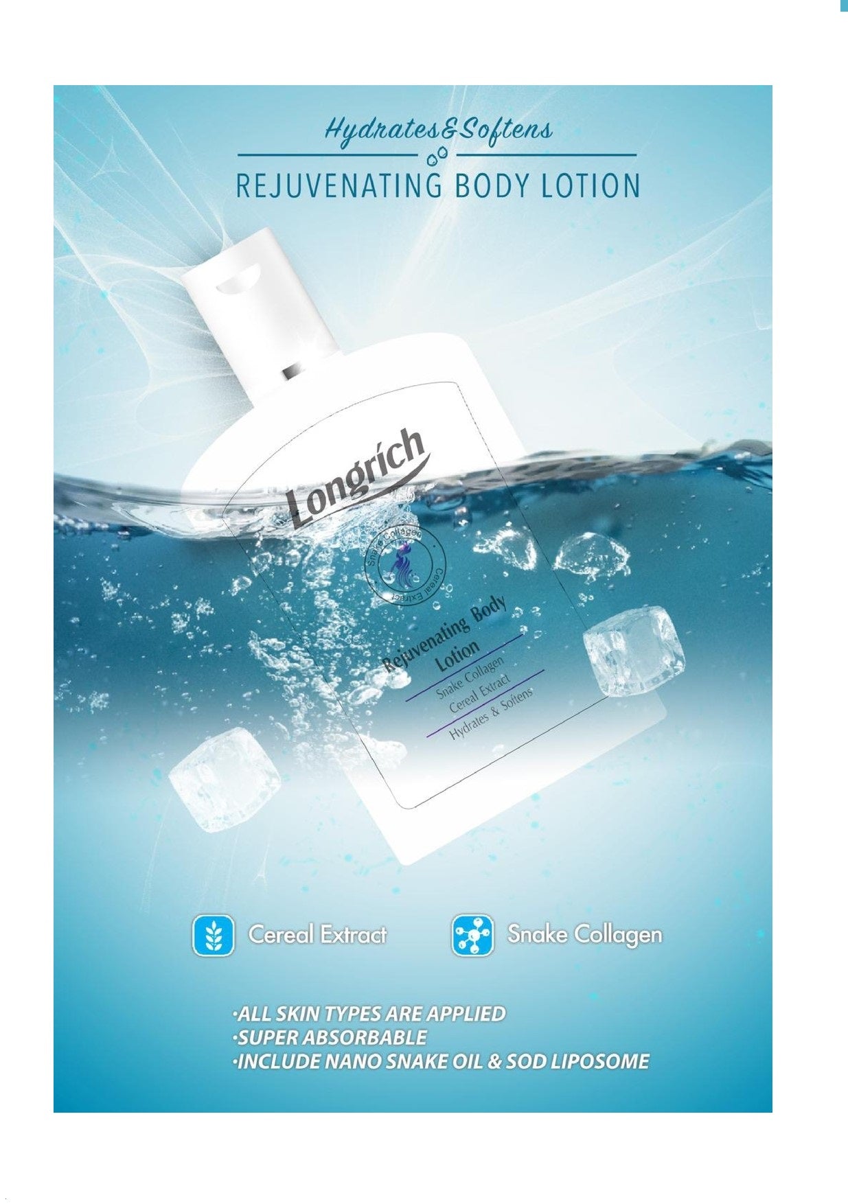 Longrich Rejuvenating Lotion - Set of 3