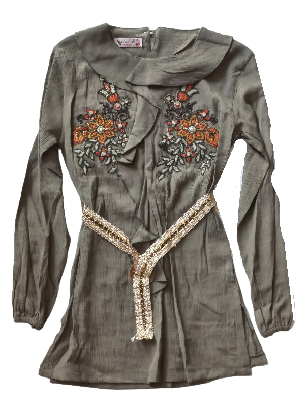 Girls Floral Long Sleeve Top