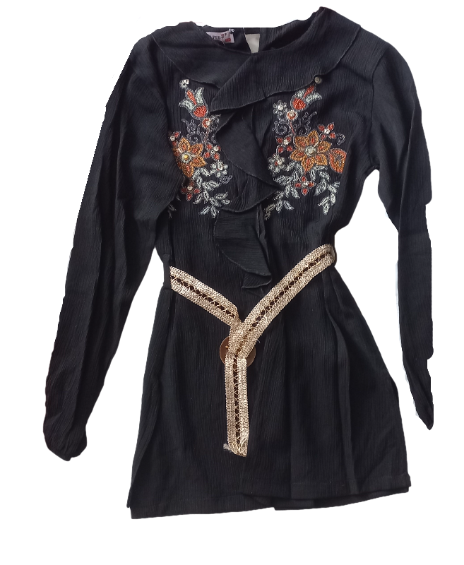 Girls Floral Long Sleeve Top