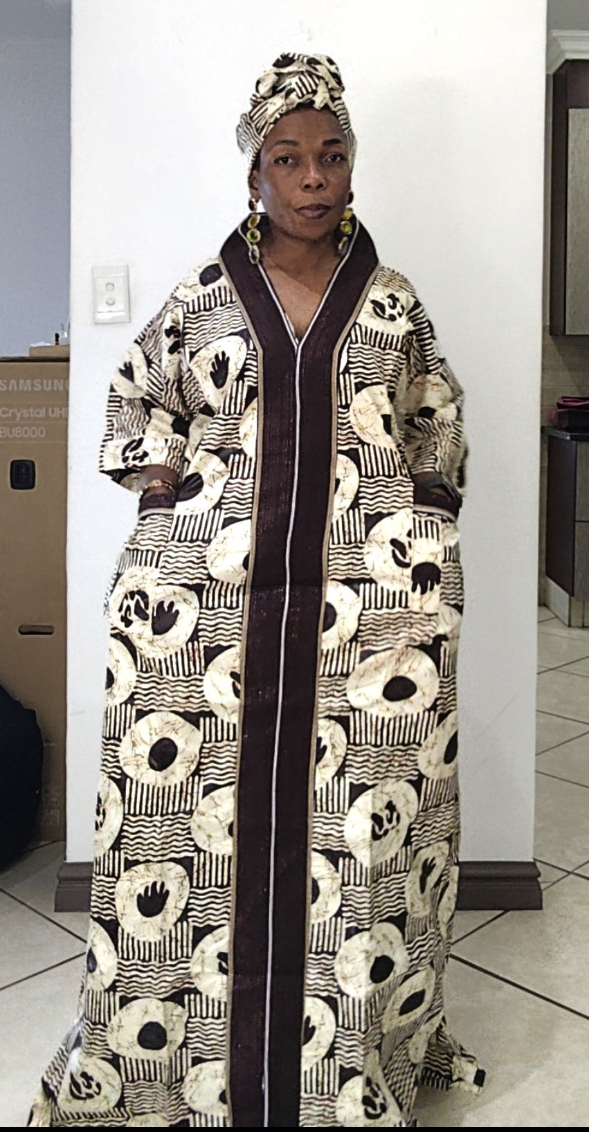 Tracy Rich Aunty Maxi Dress - Brown