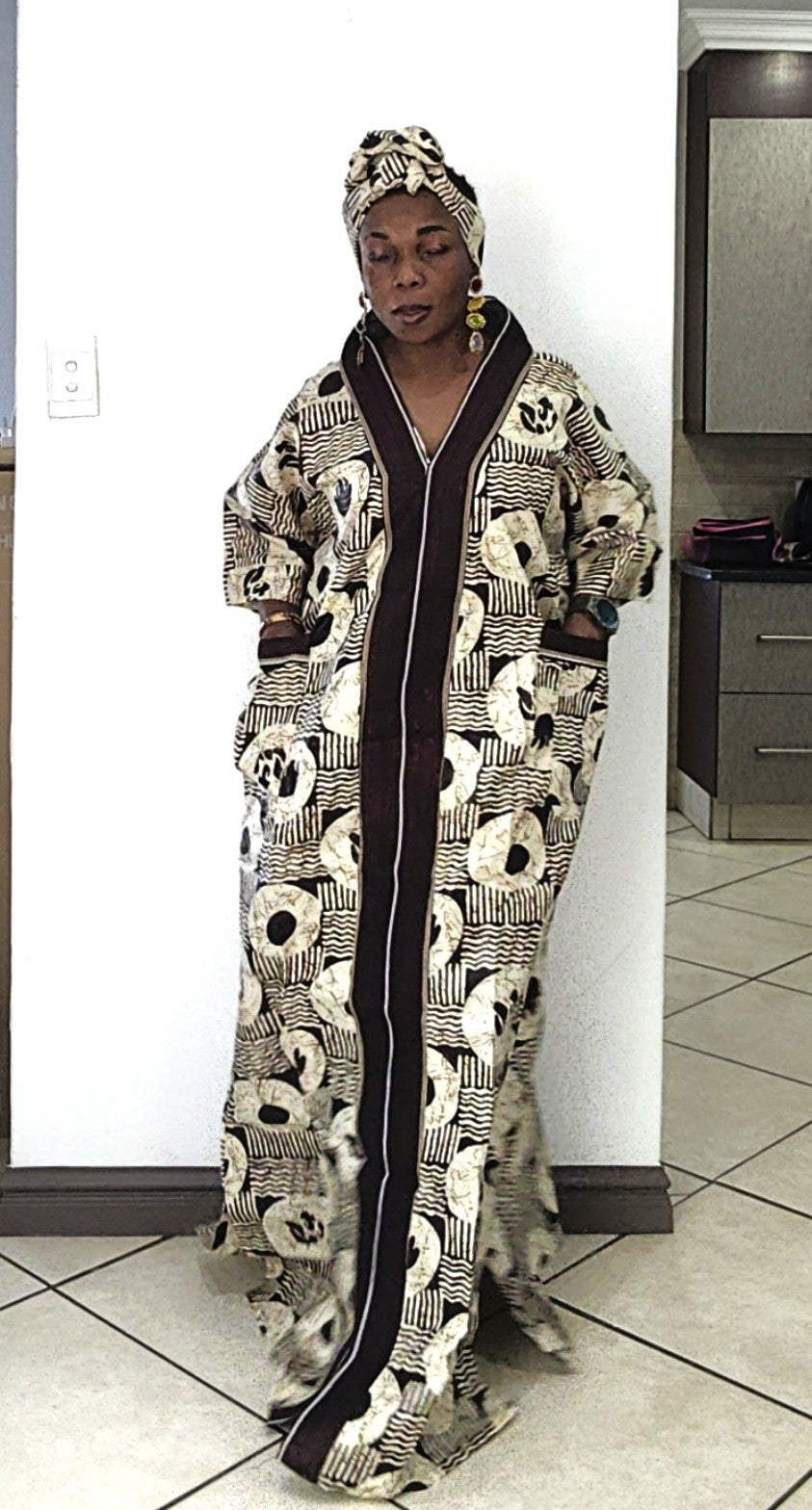 Tracy Rich Aunty Maxi Dress - Brown