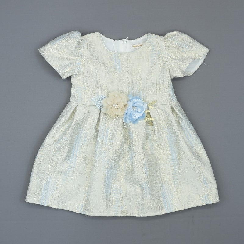 Girls Damask Floral Dress