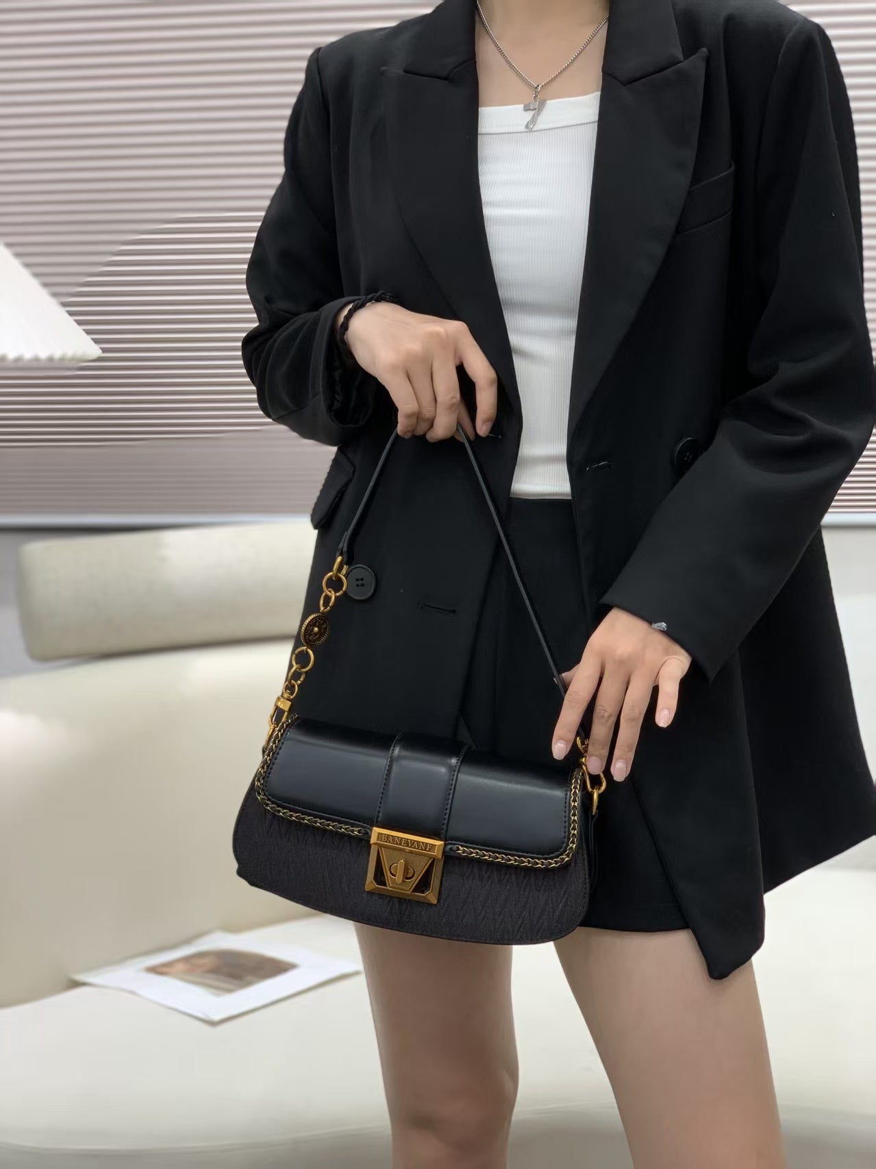 Triple Y Midi Designer Handbag