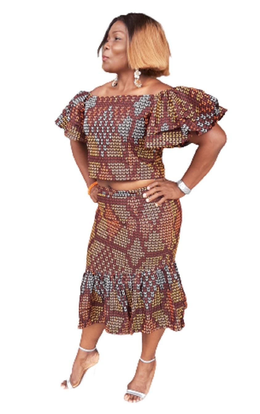 Lumka Crop Top & Skirt
