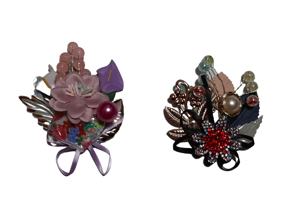 Floral Brooches (Set of 2)