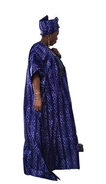 Bulelwa Rich Aunty Maxi Boubou Dress - Blue