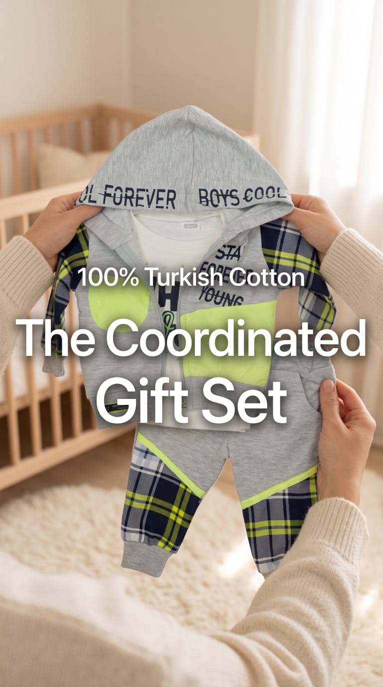 Plaid Baby Cloth Set