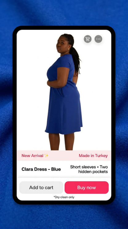 Clara Dress - Blue