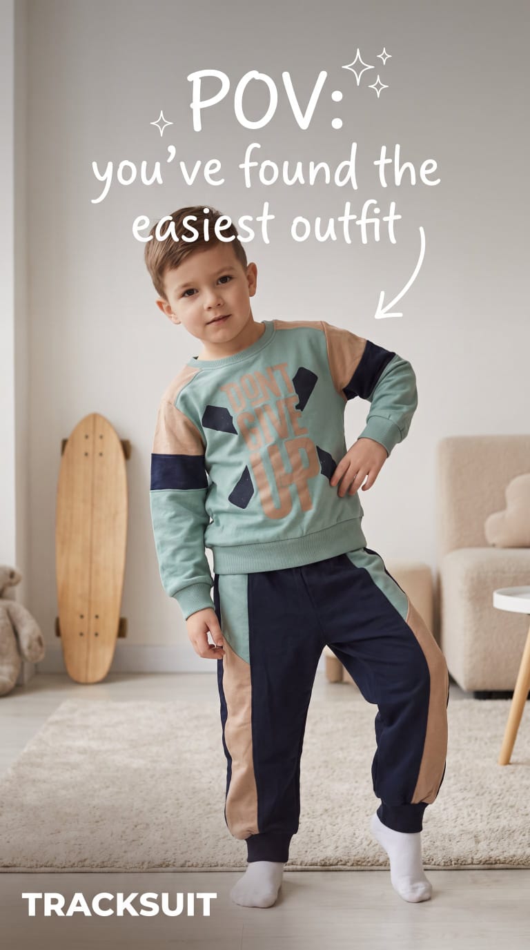 Boys Dont-Give-Up Tracksuit