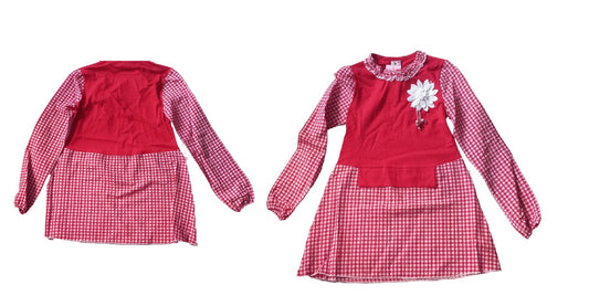 Girls Plaid Long Sleeve Top
