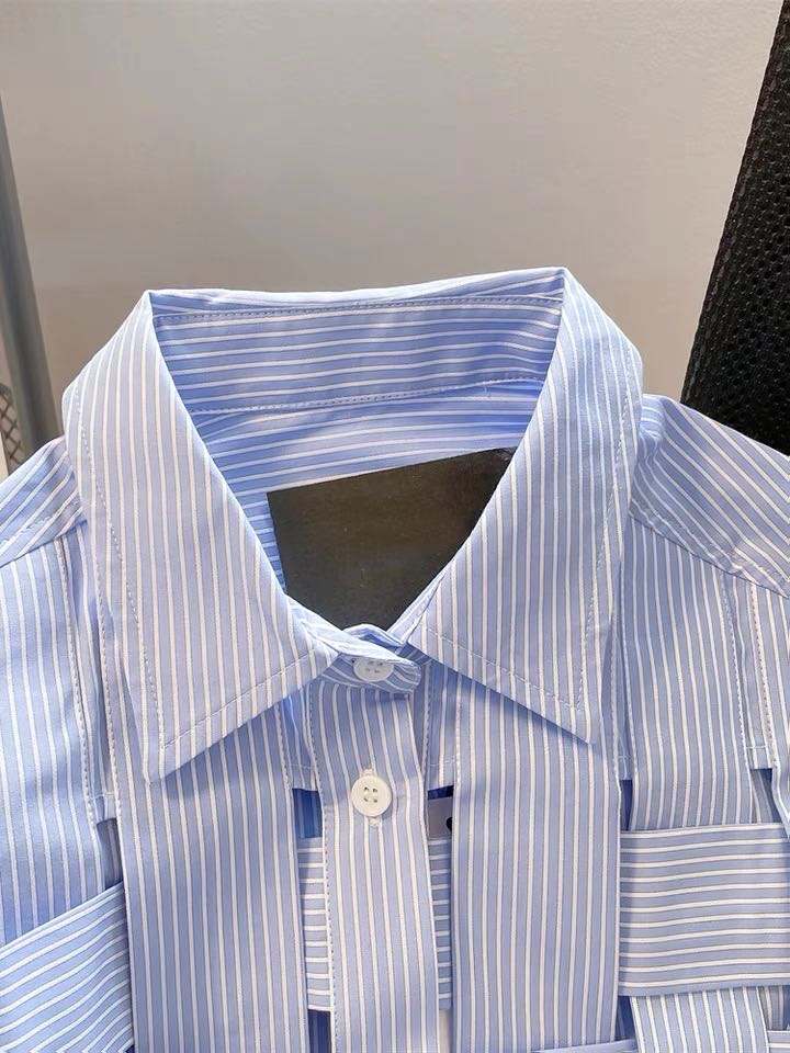 Striped Elegant Women's Shirts