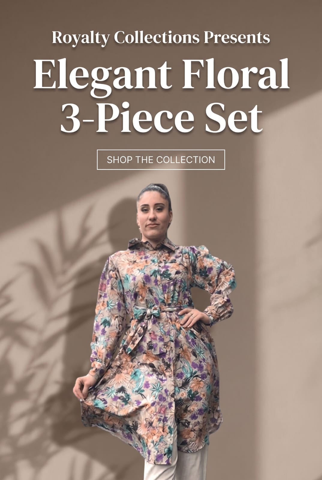 Hazy Floral & Plan 3 piece Set
