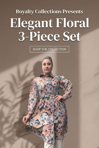 Hazy Floral & Plan 3 piece Set
