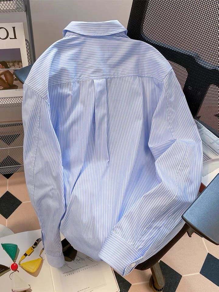 Striped Elegant Women's Shirts