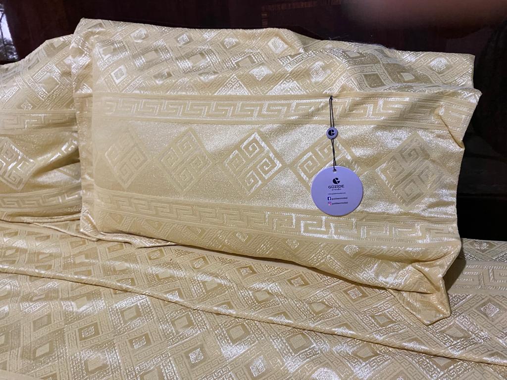 Carla 4-Piece Bed Spread Set (Yellow)