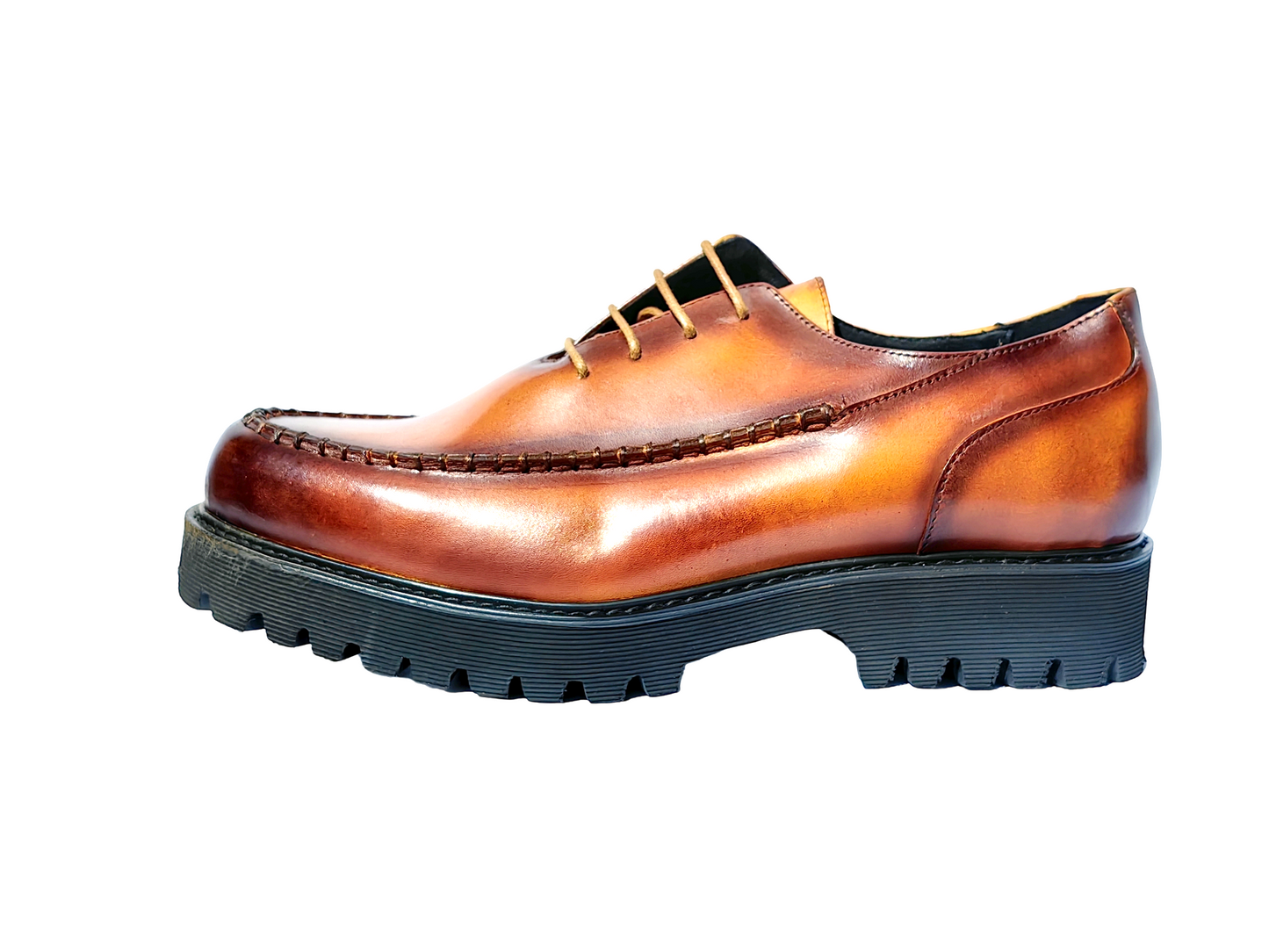 Flezy Men's Platform Shoes (Brown)