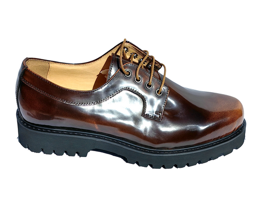 "Alexis" Men's Platform Shoes (Brown)