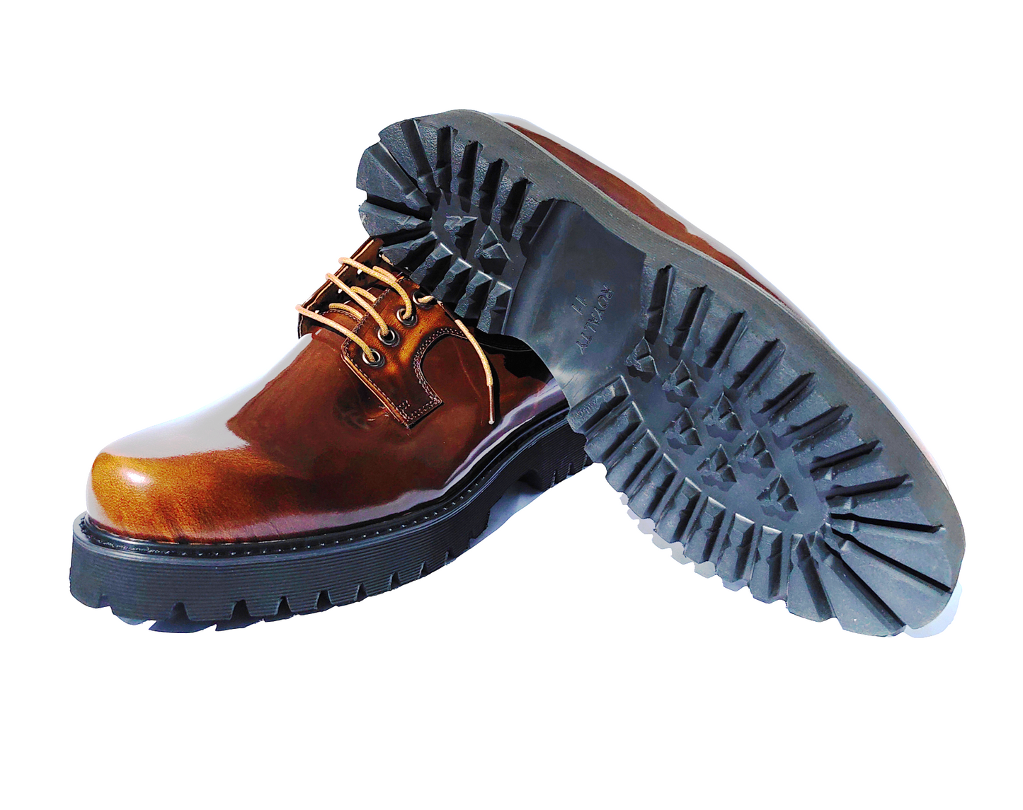 "Alexis" Men's Platform Shoes (Brown)