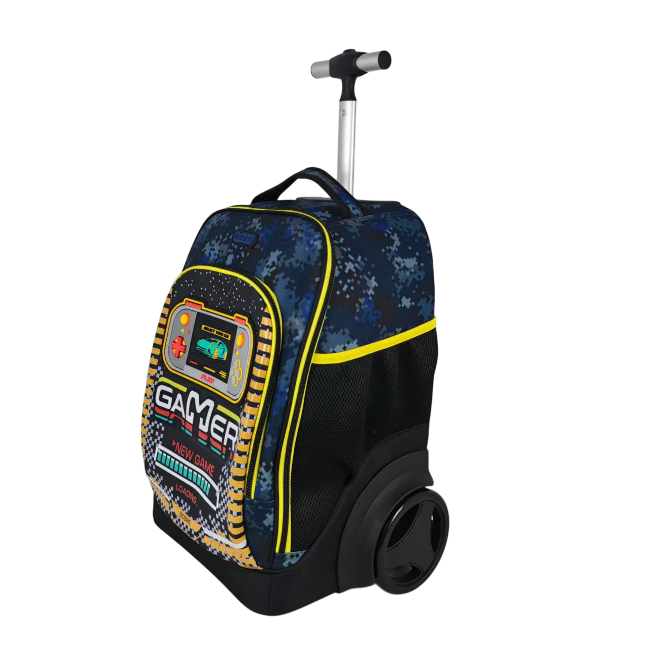 Gamer 3-in-1 Trolley Backpack School Bag Set