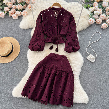 Julie Chic Shirt and Skirt Set