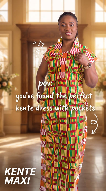 Kente katrina Maxi Dress