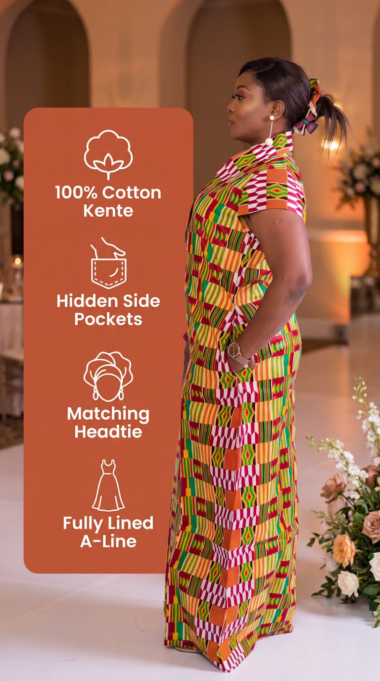 Kente katrina Maxi Dress