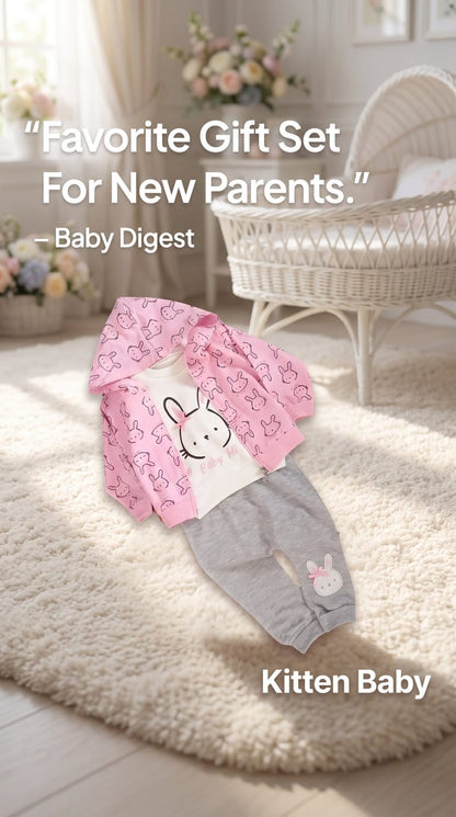 Kitten Baby Cloth Set - Girls