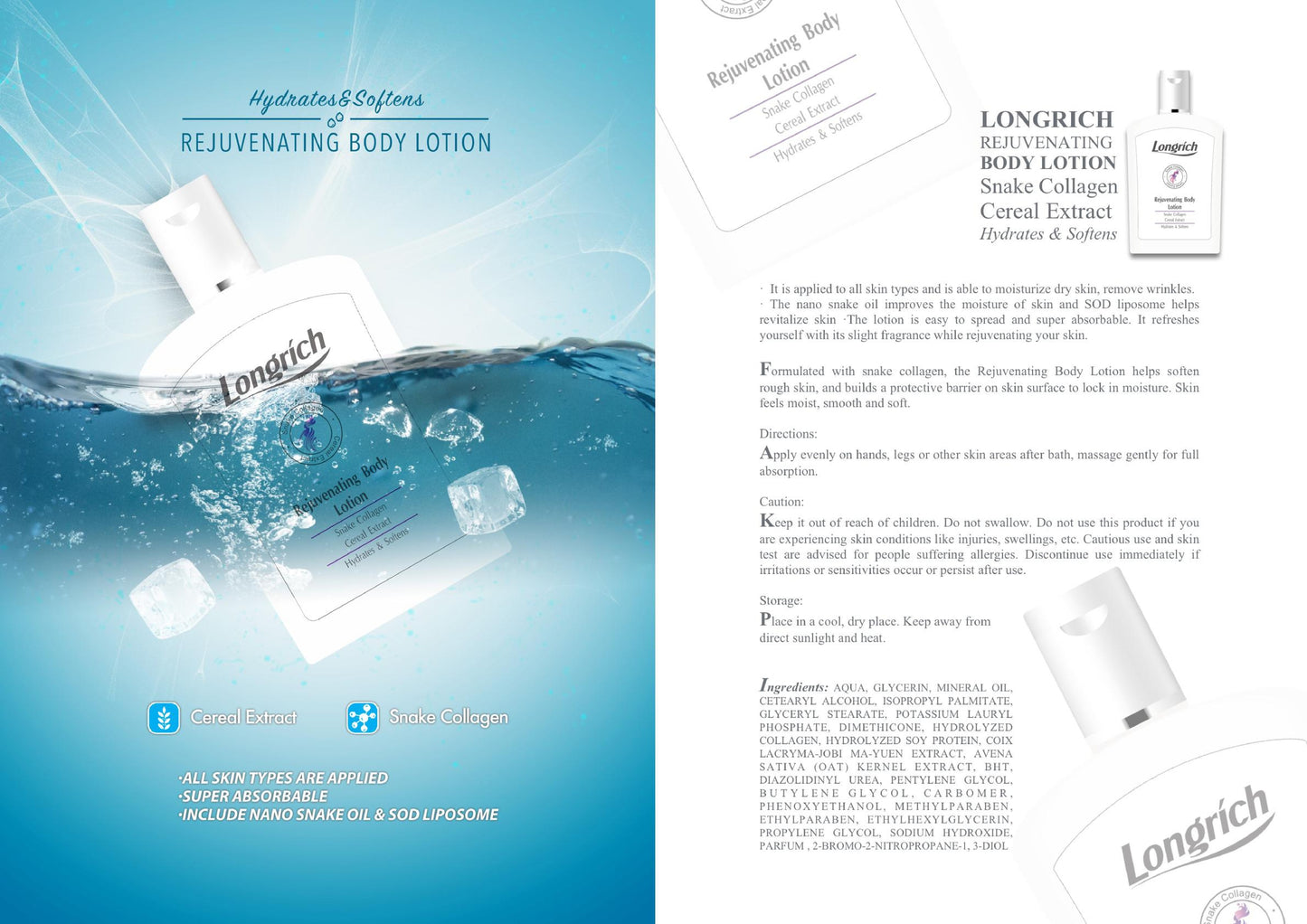 Longrich Rejuvenating Lotion - Set of 3
