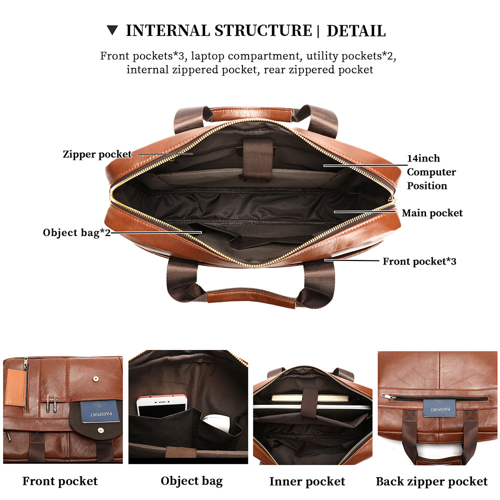 Macey  Laptop Bag (Brown)