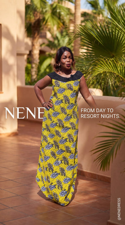Ladies Multicolour Nene Off The Shoulder Maxi Dress