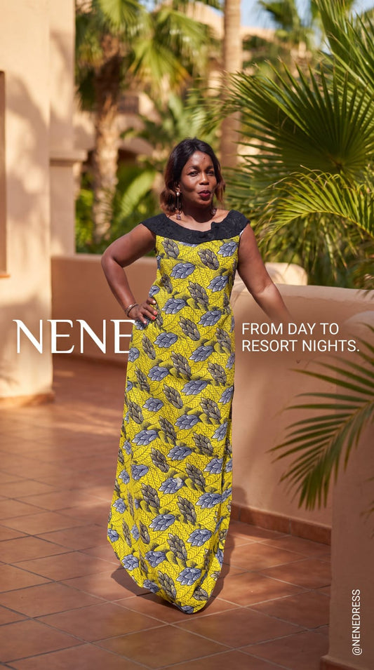 Ladies Multicolour Nene Off The Shoulder Maxi Dress
