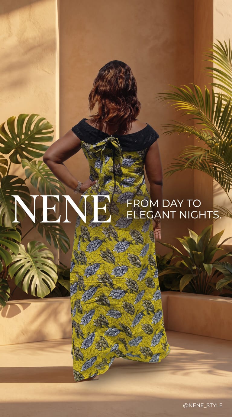 Ladies Multicolour Nene Off The Shoulder Maxi Dress