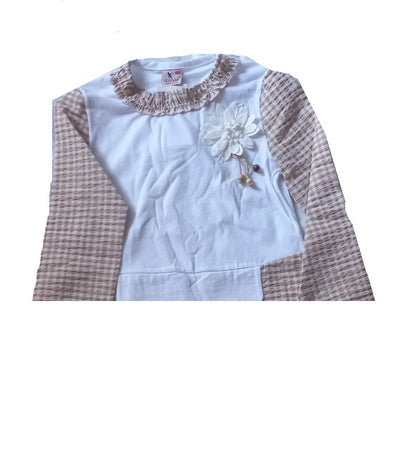 Girls Plaid Long Sleeve Top