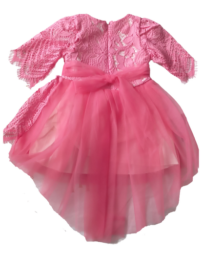 Elize Girls Lacey High/Low Party Dress