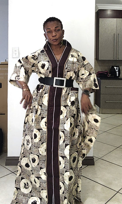 Tracy Rich Aunty Maxi Dress - Brown