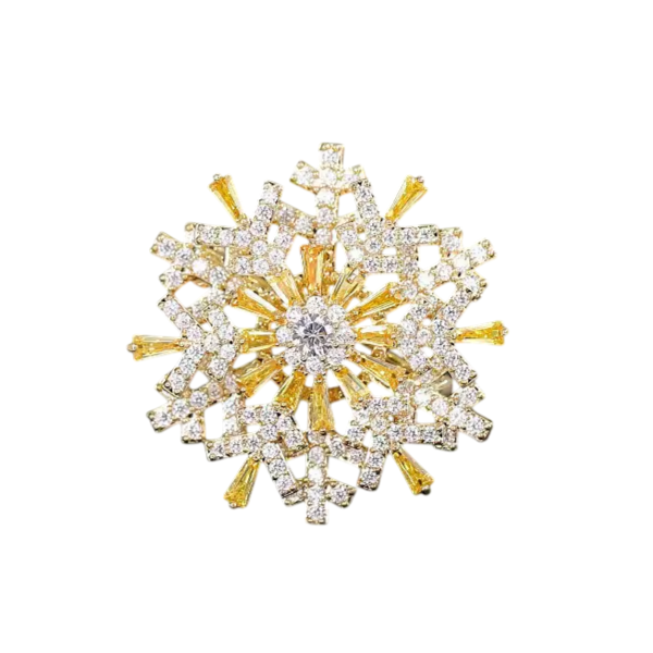 Snowflake Brooch Pin