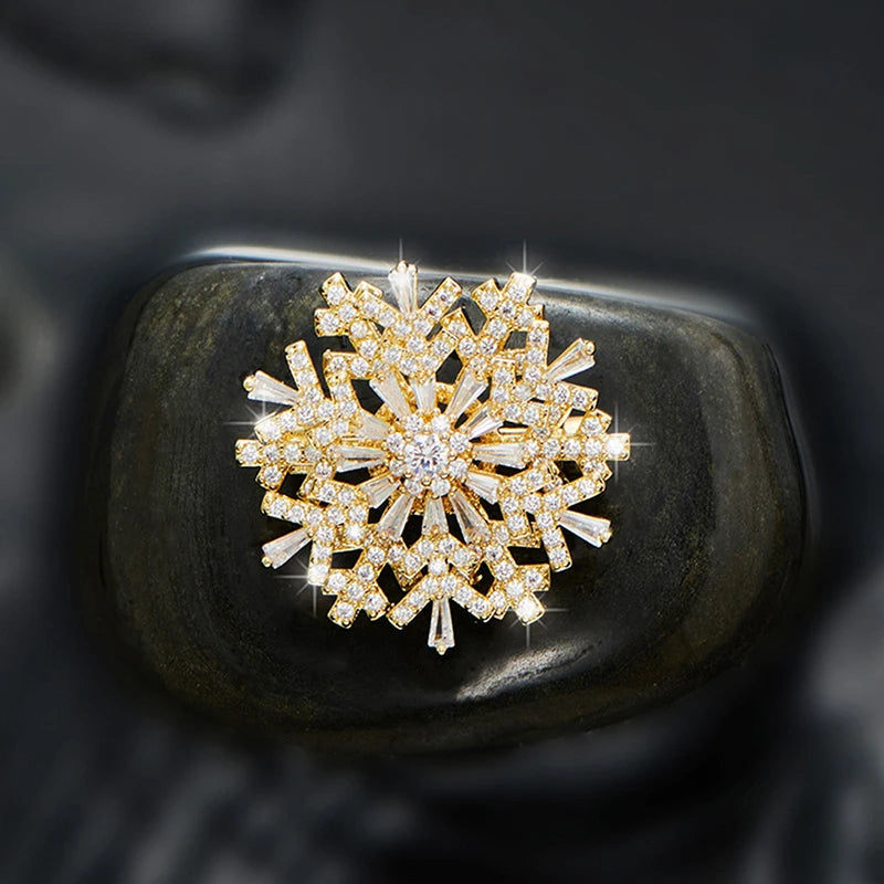 Snowflake Brooch Pin