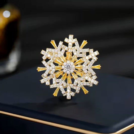 Snowflake Brooch Pin