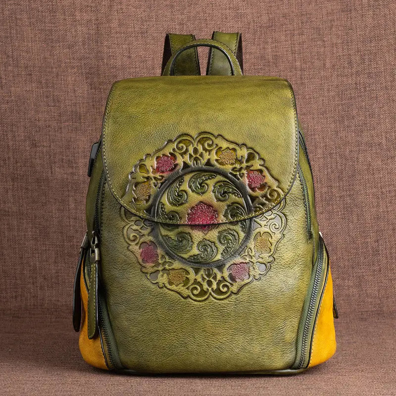 Westal Rozy Vintage Genuine Leather Backpack