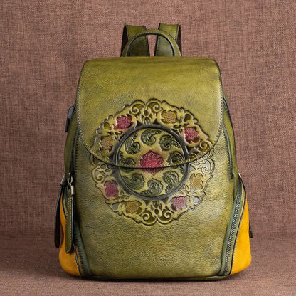 Westal Rozy Vintage Genuine Leather Backpack