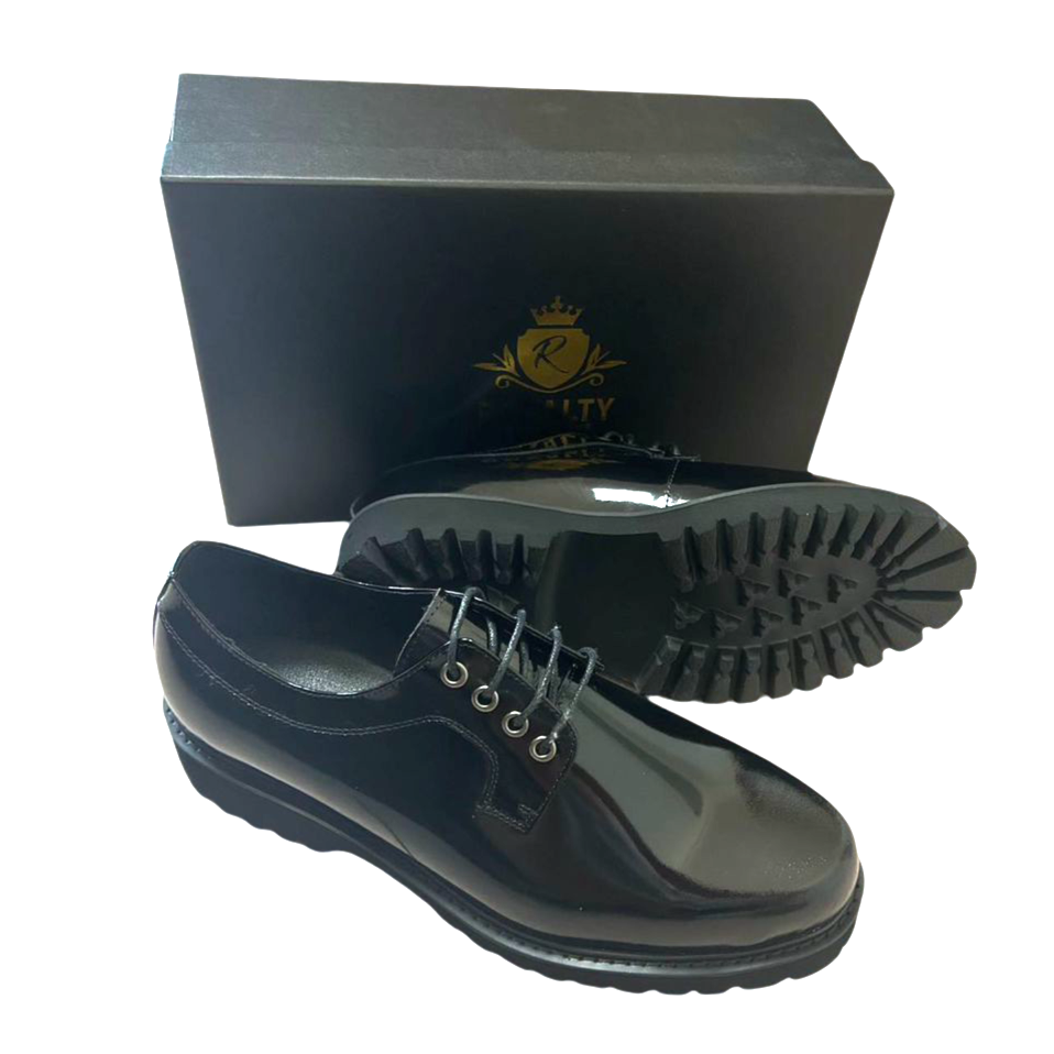 'Alexis' Men's Platform Shoes (Black)