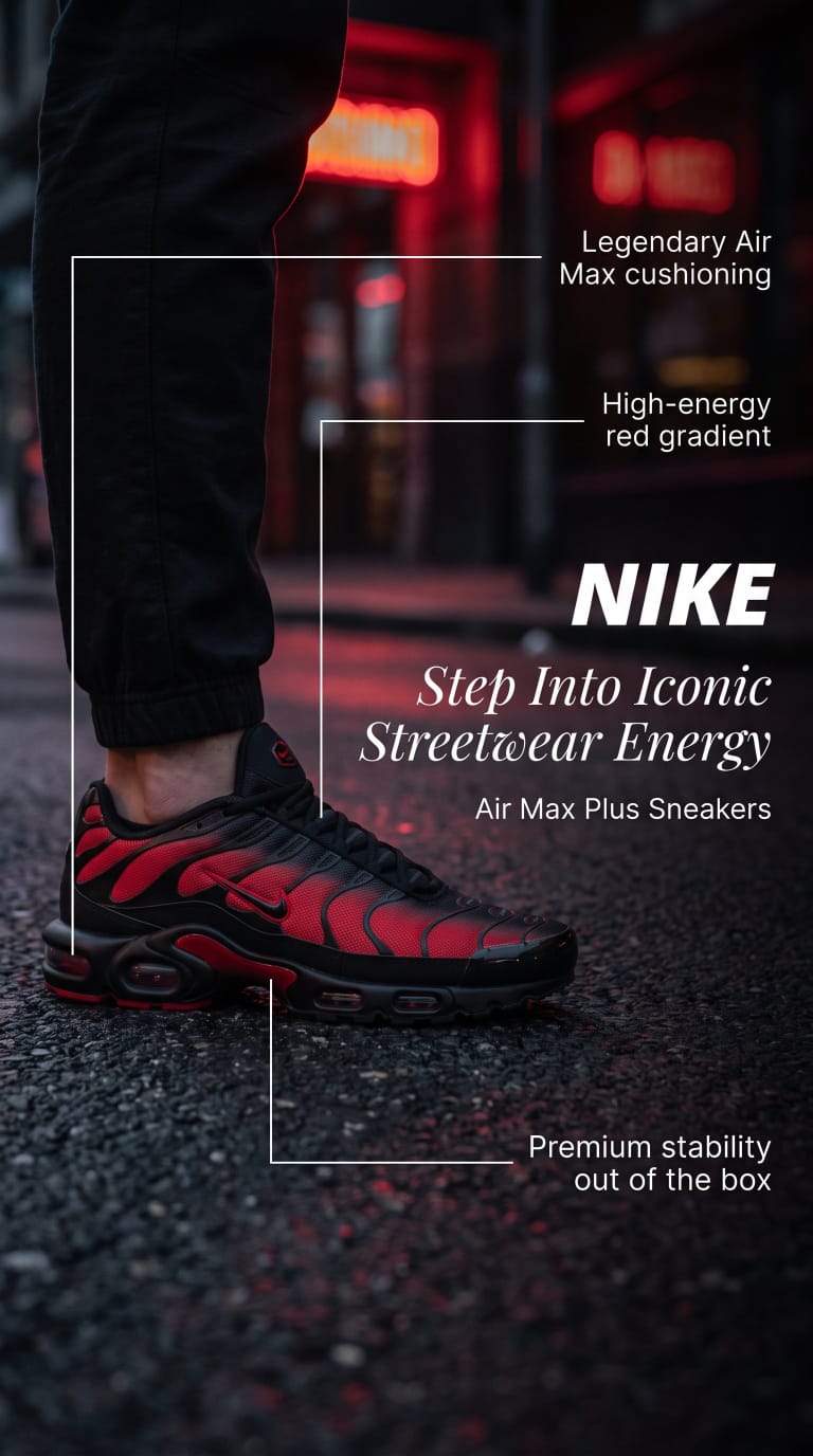 Air Max Plus Sneakers - Red