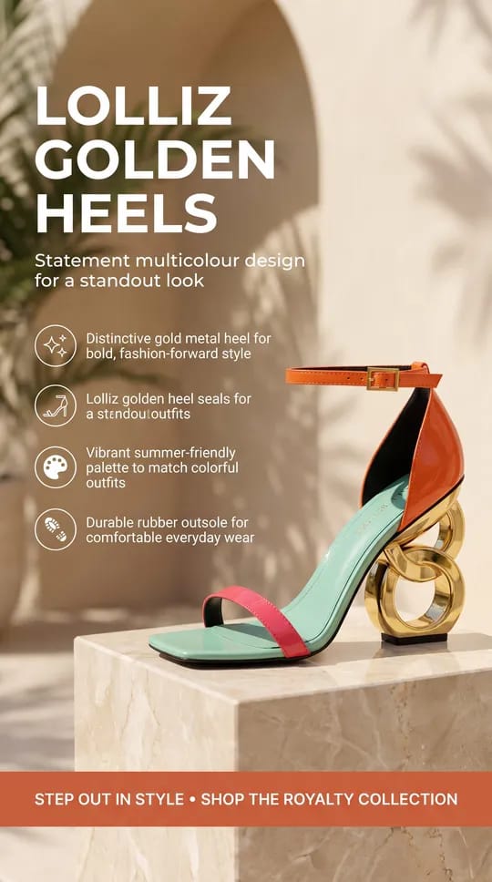 Lolliz Golden Heels