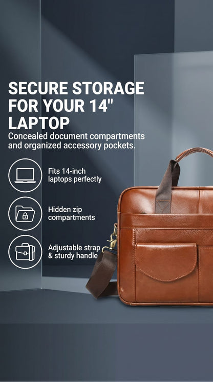 Macey  Laptop Bag (Brown)