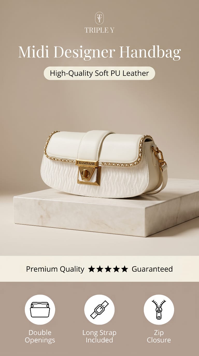 Triple Y Midi Designer Handbag