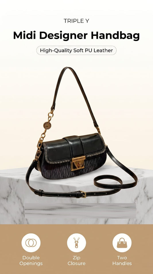 Triple Y Midi Designer Handbag